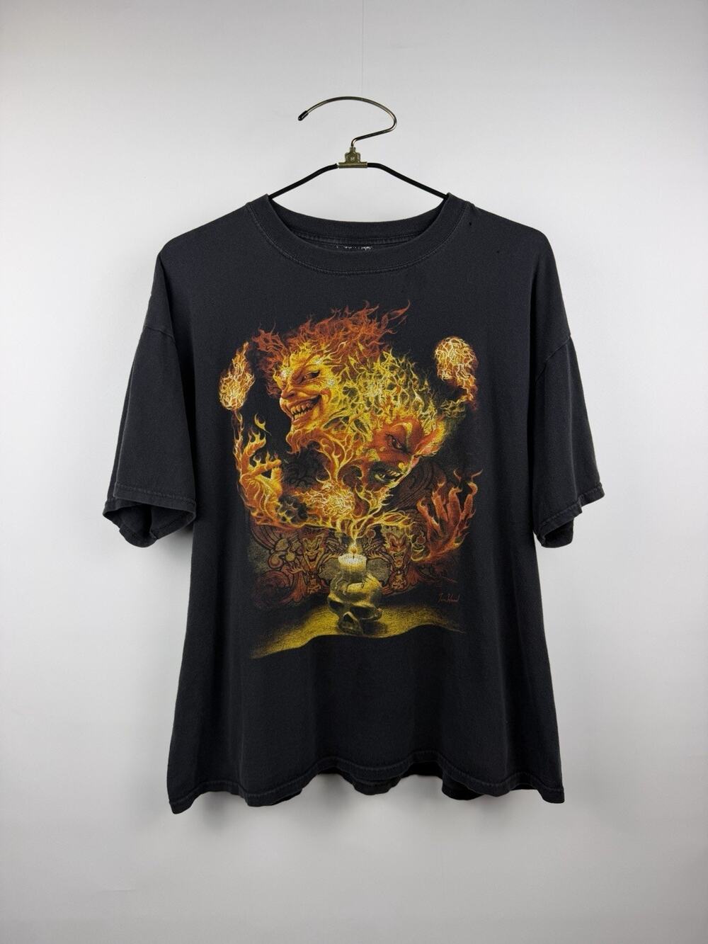 2009 Insane Clown Posse ICP Rare Dark Carnival Shirt Tom Wood Art XXL 25x28